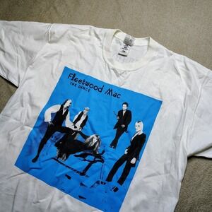 Vtg Fleetwood Mac "The Dance" 1997 Reunion Tour White Double-Sided T-Shirt XL